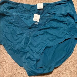 Auden Women's Teal Lace Briefs 2 pairs size 2XL